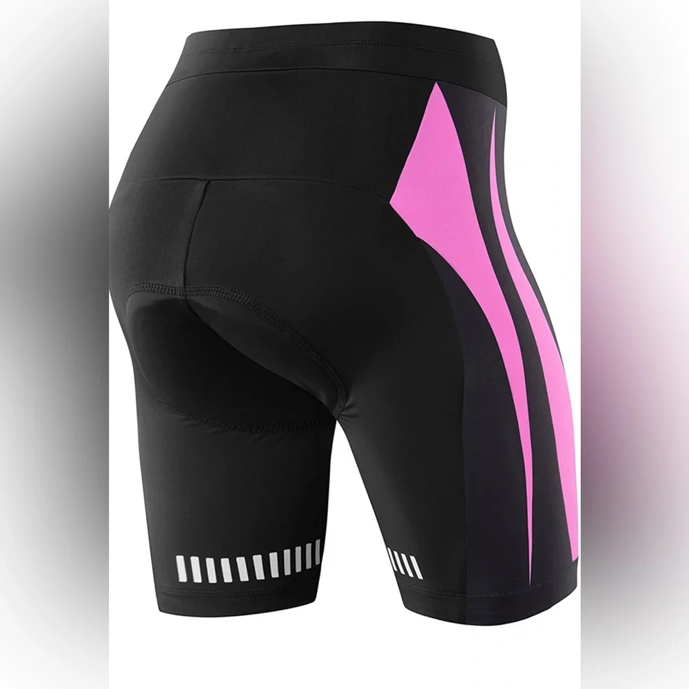 NOOYME Womens Bike Shorts with 3D Padding - Picture 2 of 8